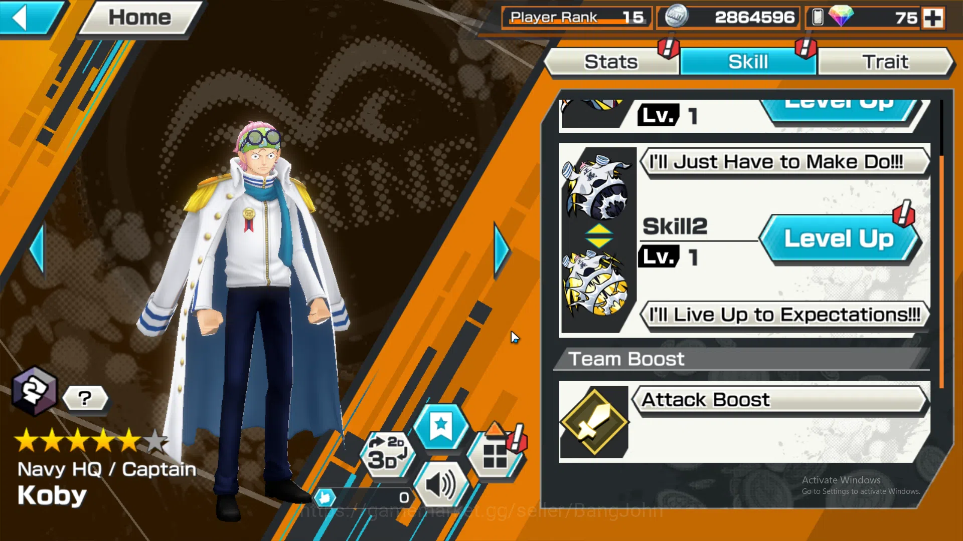 One Piece Bounty Rush Accounts Global | 3 EX | 3 MAX | Rank 15 | Borsalino, GolD. image 11