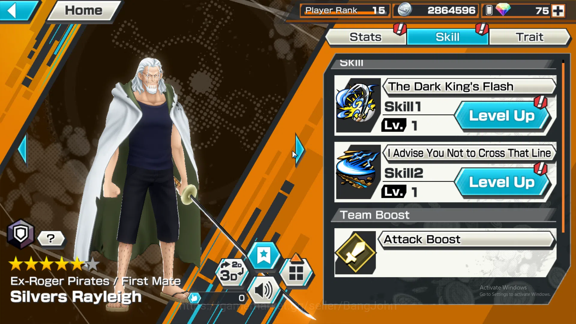 One Piece Bounty Rush Accounts Global | 3 EX | 3 MAX | Rank 15 | Borsalino, GolD. image 12