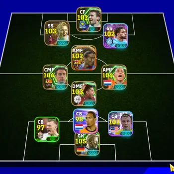 eFootball Mid-Tier Mobile|Big Time Ronaldinho,Xaxi(Visionaryn Pass),W image 1