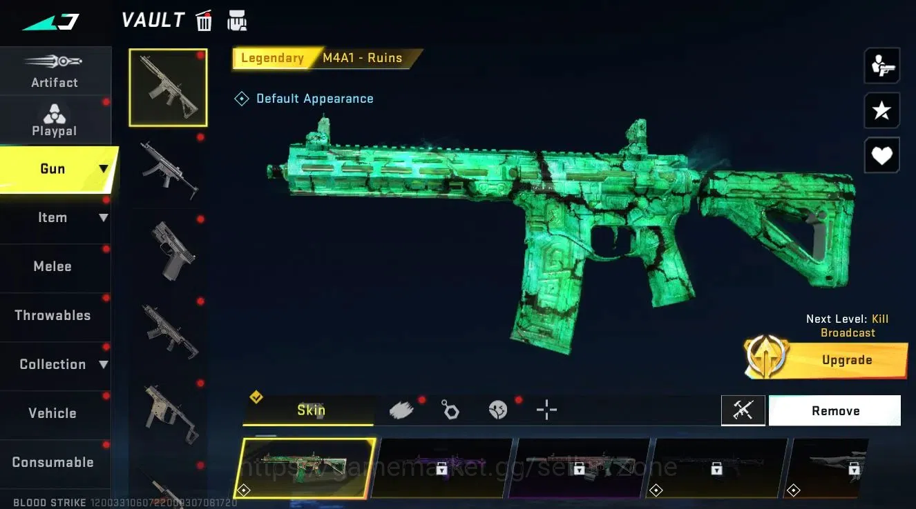 Blood Strike Accounts Collab Skin ASIA|1 ETERNAL: QBZ95 Whisper (Kill Broadcast)|1 ULTRA STRIKER|1 ENZO|6 3
