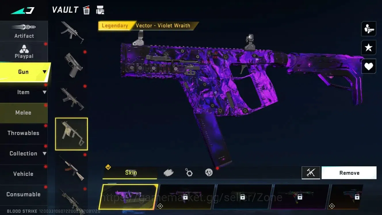 Blood Strike Accounts Collab Skin ASIA|1 ETERNAL: QBZ95 Whisper (Kill Broadcast)|1 ULTRA STRIKER|1 ENZO|6 4