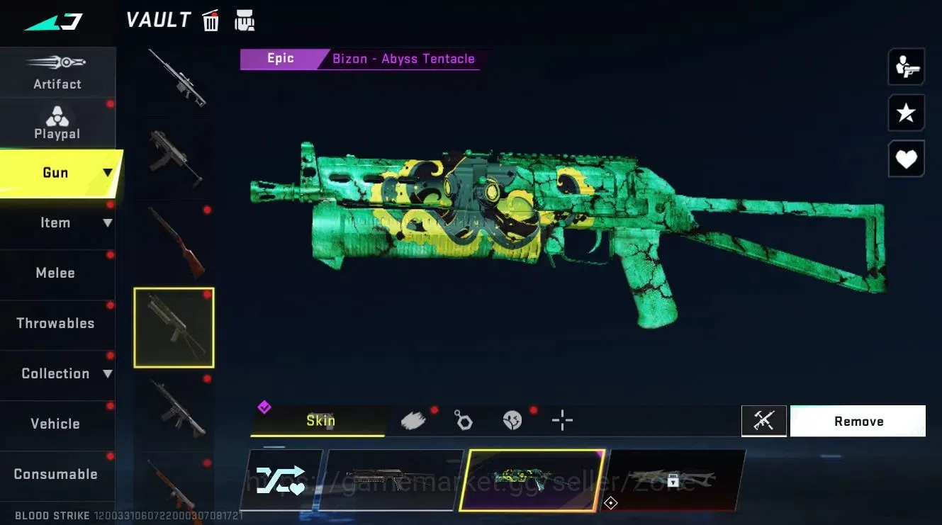 Blood Strike Accounts Collab Skin ASIA|1 ETERNAL: QBZ95 Whisper (Kill Broadcast)|1 ULTRA STRIKER|1 ENZO|6 7