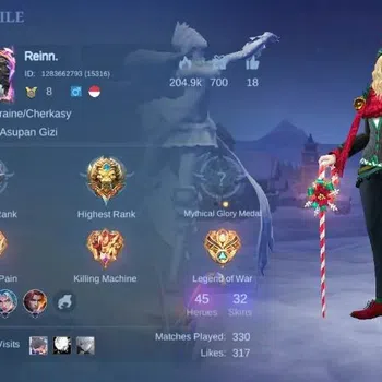 Mobile Legends: Bang Bang Accounts Others Global|Skin 32|Junior|SaintSeya Badang,V.E.N.O.M Gusion,Johnson,Chrismast
