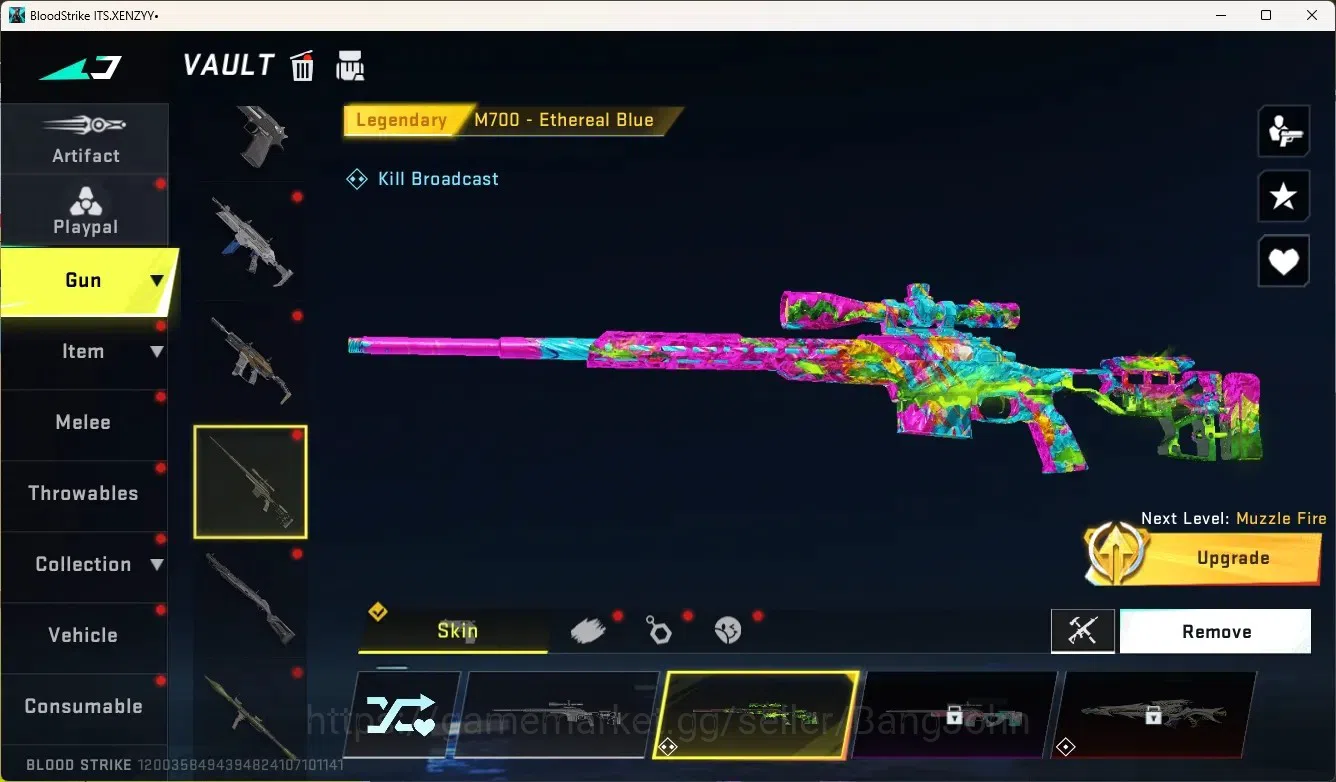 Blood Strike Accounts Collab Skin ASIA|Eternal Gun:DesertEagle|2 Collab Gun[TR]|1 Limited Gun|4 Ultra Gun|20 Legendary 11