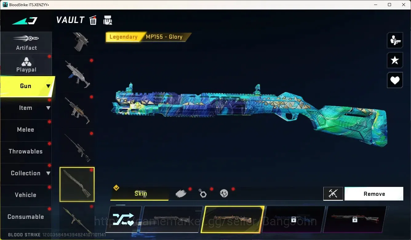 Blood Strike Accounts Collab Skin ASIA|Eternal Gun:DesertEagle|2 Collab Gun[TR]|1 Limited Gun|4 Ultra Gun|20 Legendary 12