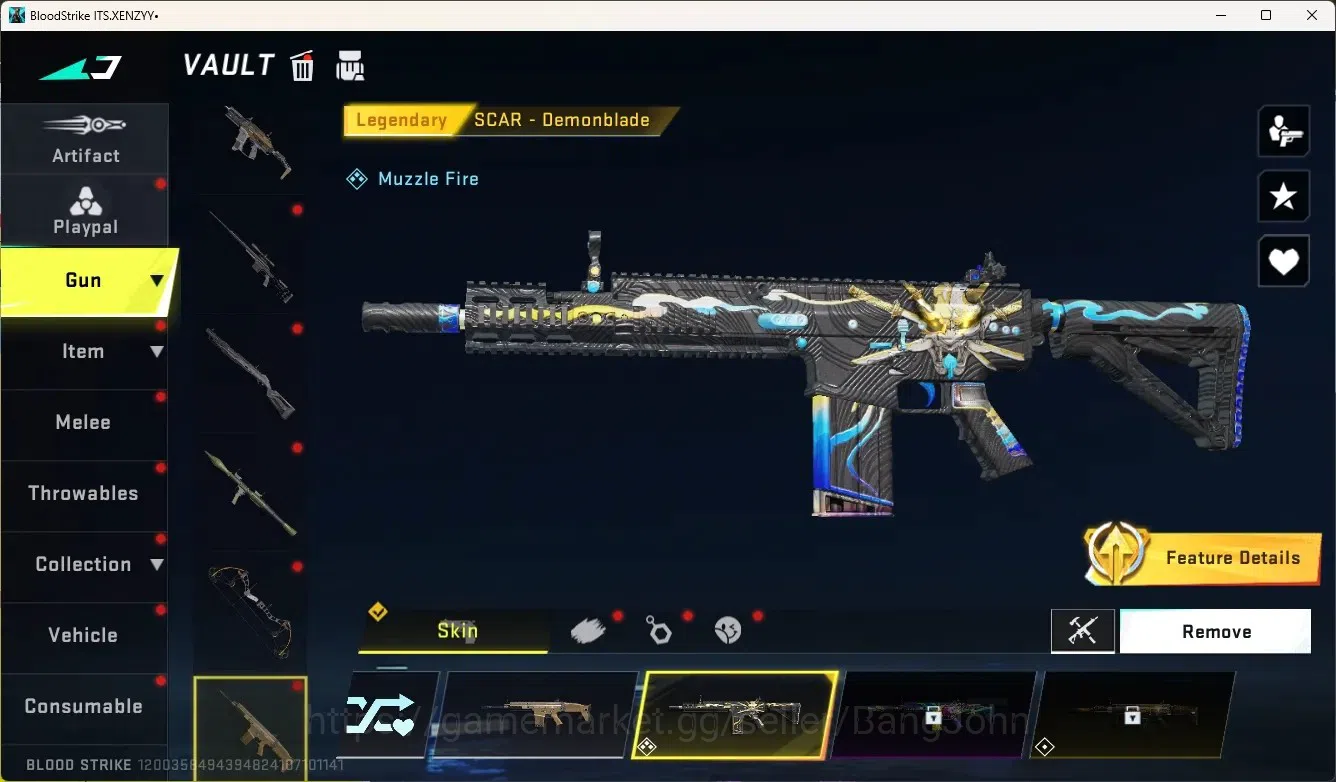 Blood Strike Accounts Collab Skin ASIA|Eternal Gun:DesertEagle|2 Collab Gun[TR]|1 Limited Gun|4 Ultra Gun|20 Legendary 13