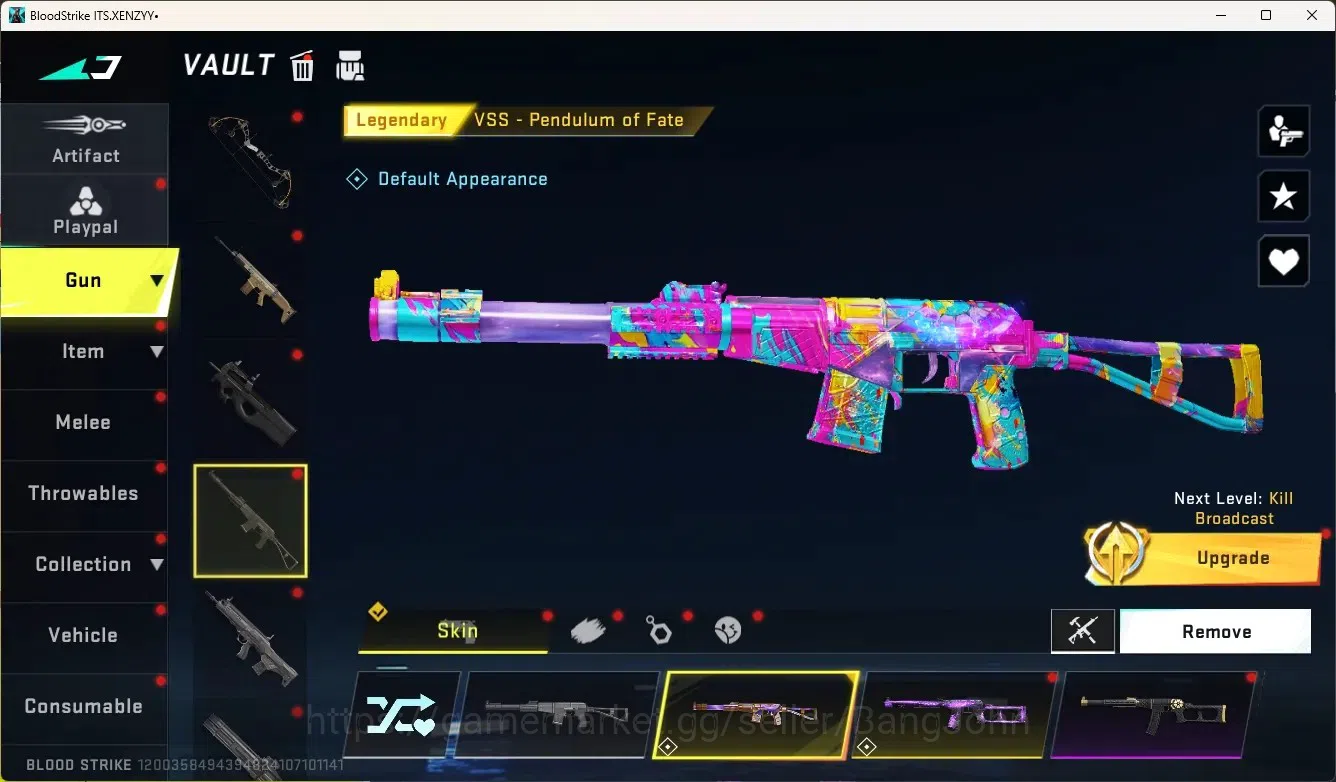 Blood Strike Accounts Collab Skin ASIA|Eternal Gun:DesertEagle|2 Collab Gun[TR]|1 Limited Gun|4 Ultra Gun|20 Legendary 15