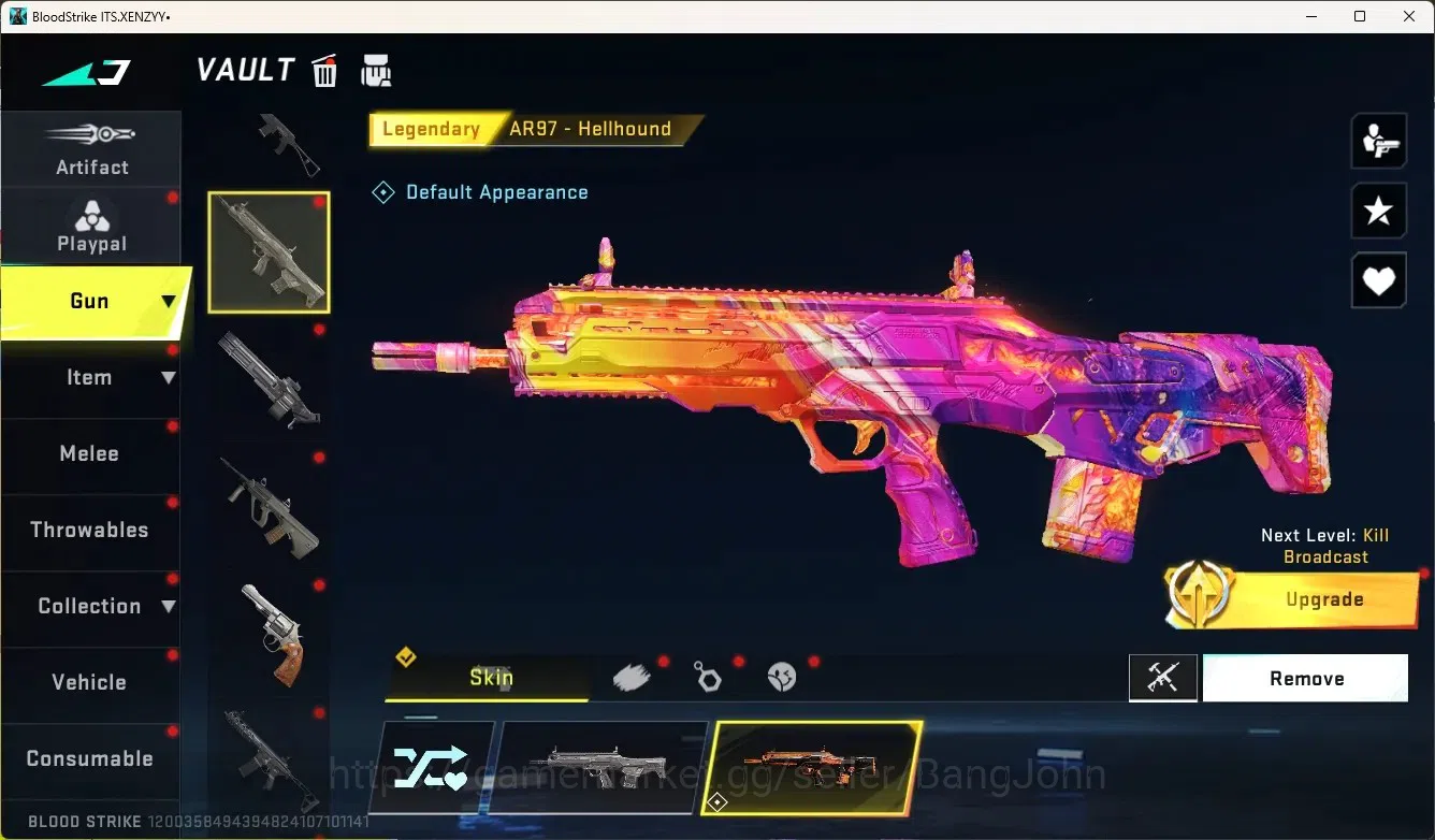Blood Strike Accounts Collab Skin ASIA|Eternal Gun:DesertEagle|2 Collab Gun[TR]|1 Limited Gun|4 Ultra Gun|20 Legendary 16