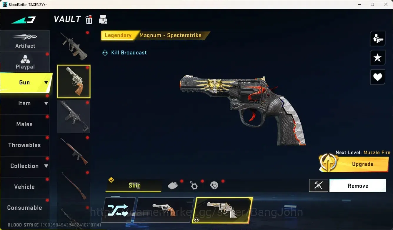 Blood Strike Accounts Collab Skin ASIA|Eternal Gun:DesertEagle|2 Collab Gun[TR]|1 Limited Gun|4 Ultra Gun|20 Legendary 18