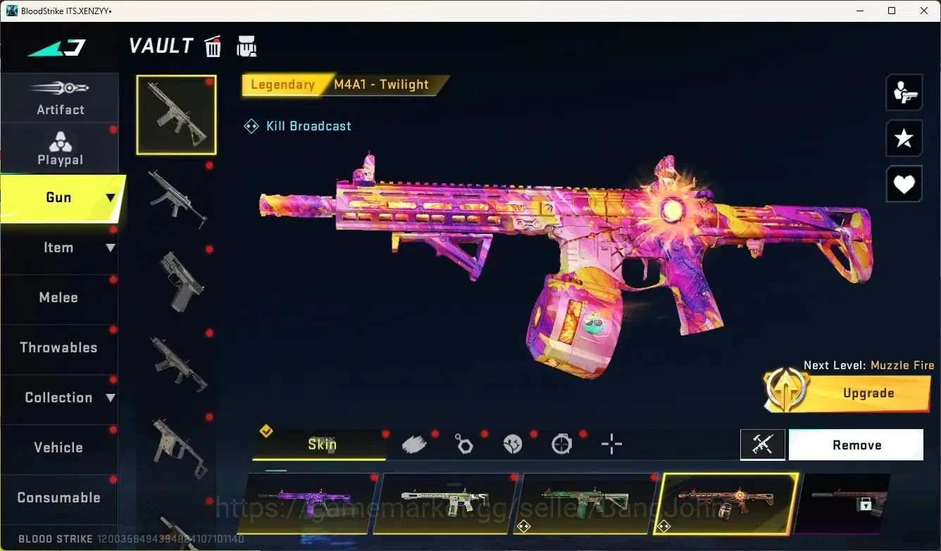 Blood Strike Accounts Collab Skin ASIA|Eternal Gun:DesertEagle|2 Collab Gun[TR]|1 Limited Gun|4 Ultra Gun|20 Legendary 2
