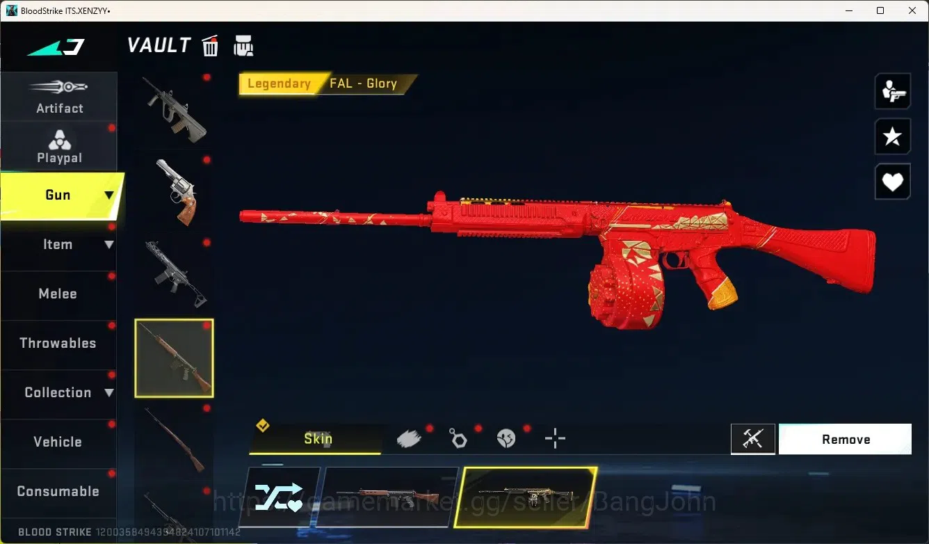 Blood Strike Accounts Collab Skin ASIA|Eternal Gun:DesertEagle|2 Collab Gun[TR]|1 Limited Gun|4 Ultra Gun|20 Legendary 20