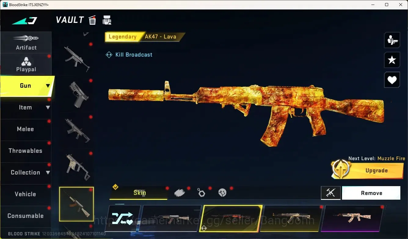Blood Strike Accounts Collab Skin ASIA|Eternal Gun:DesertEagle|2 Collab Gun[TR]|1 Limited Gun|4 Ultra Gun|20 Legendary 5