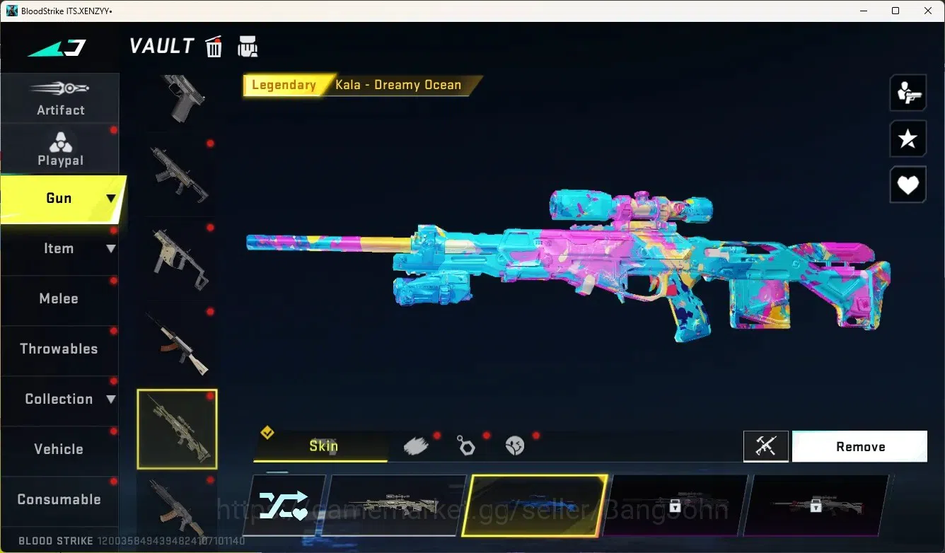 Blood Strike Accounts Collab Skin ASIA|Eternal Gun:DesertEagle|2 Collab Gun[TR]|1 Limited Gun|4 Ultra Gun|20 Legendary 6