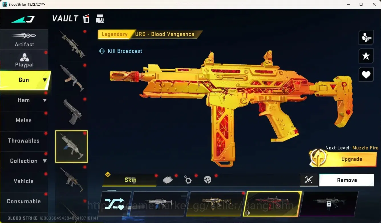Blood Strike Accounts Collab Skin ASIA|Eternal Gun:DesertEagle|2 Collab Gun[TR]|1 Limited Gun|4 Ultra Gun|20 Legendary 9