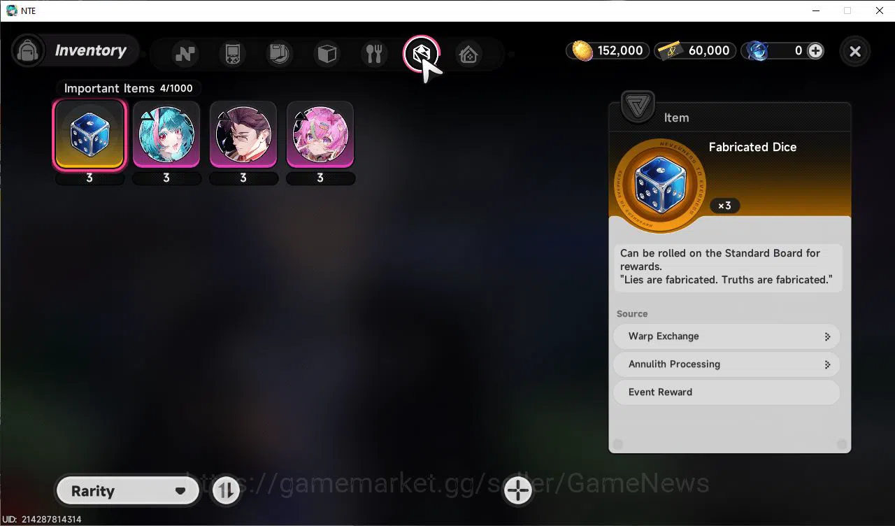 Neverness to Everness Accounts GLOBAL EU |HL 3| 1 SSR Limited Nanally | 4 SR [Adl image 8