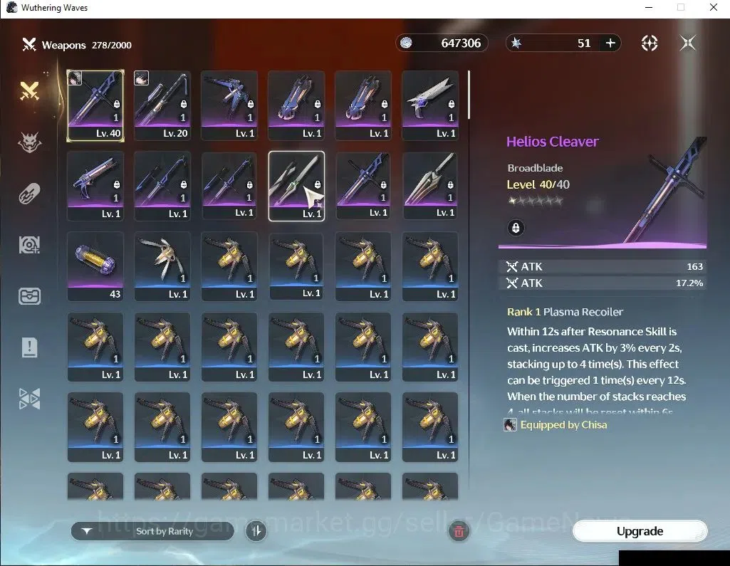 Wuthering Waves Accounts SEA | UL 25 | 1 Limited | Chisa | Data Bank Lv 6 | image 5