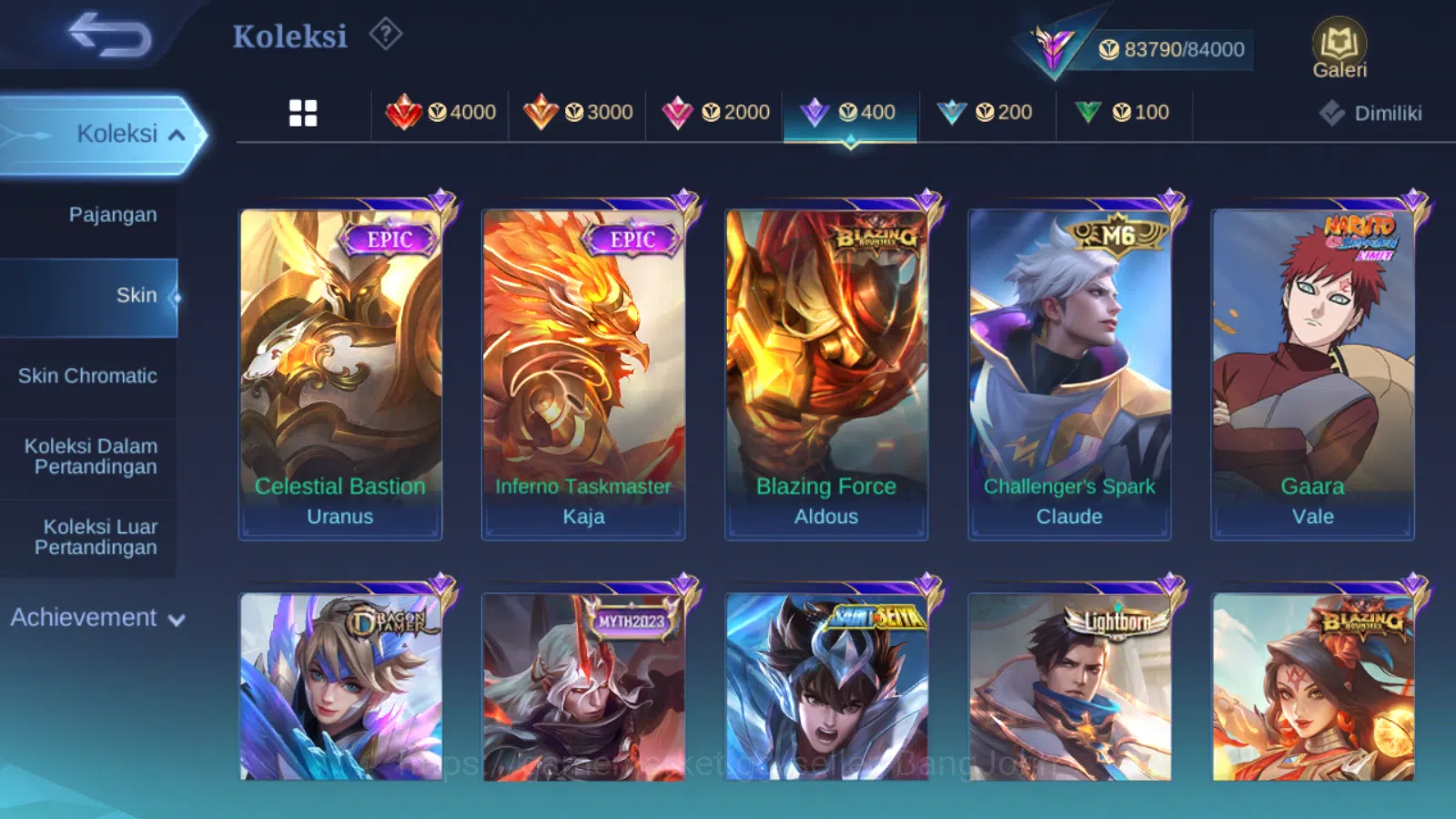 Mobile Legends: Bang Bang Accounts Hero 131 | skin 274 | legend alucard | aspirants f image 15