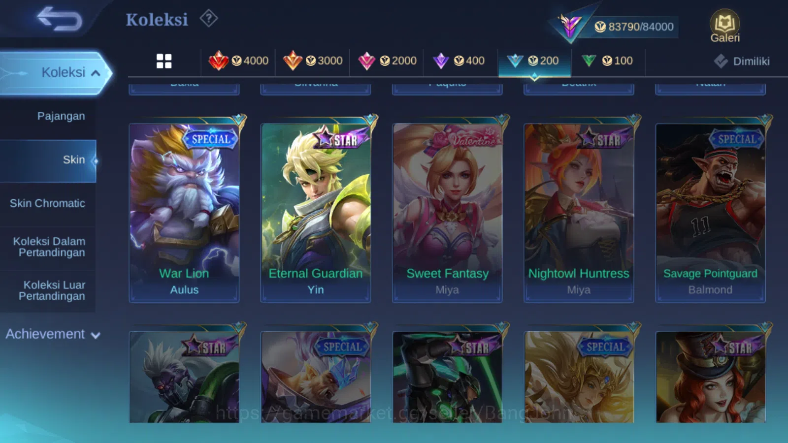 Mobile Legends: Bang Bang Accounts Hero 131 | skin 274 | legend alucard | aspirants f image 20