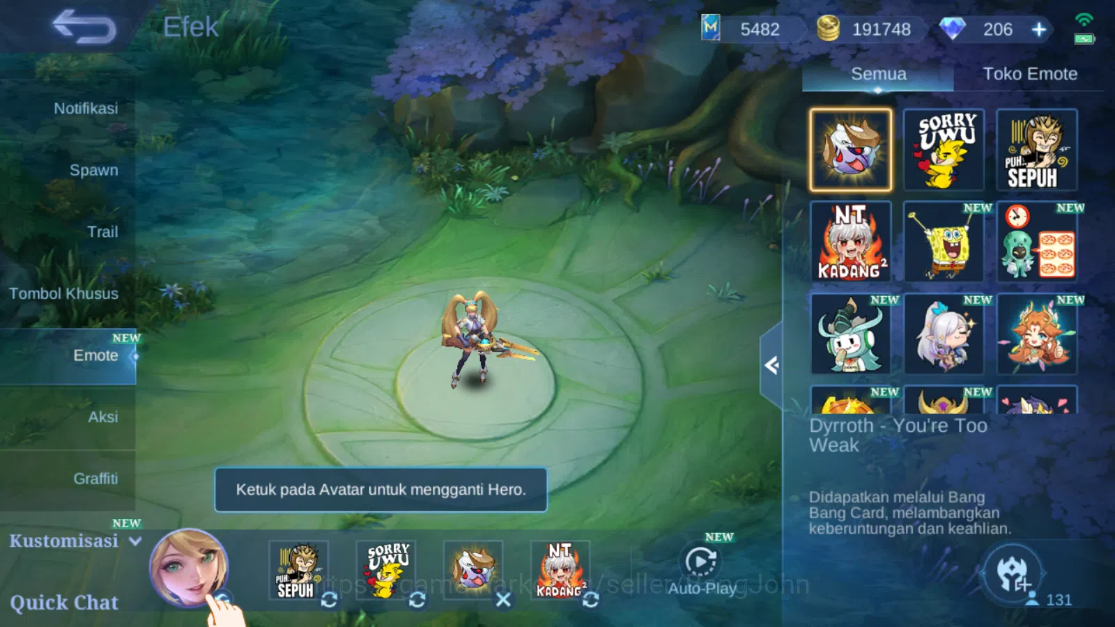 Mobile Legends: Bang Bang Accounts Hero 131 | skin 274 | legend alucard | aspirants f image 8