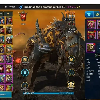 Raid: Shadow Legends Accounts Mid-Game Lv 21|659K Power|18 Legend(Kro'khad,Ninja,Artax,Rathalos,Xenomorph,Mc