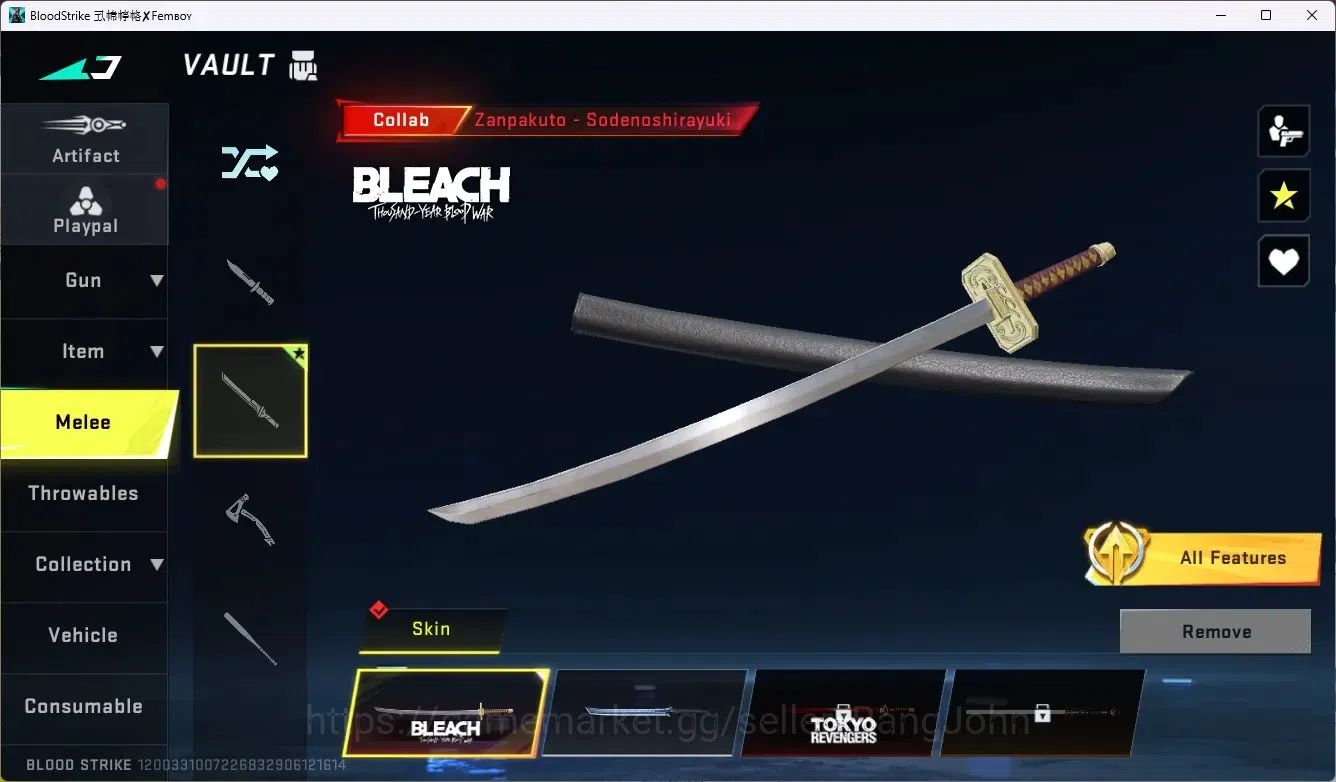 Blood Strike Accounts ASIA | 1 ETERNAL DESERT EAGLE-SCORPIUS | 5 COLLAB  image 15