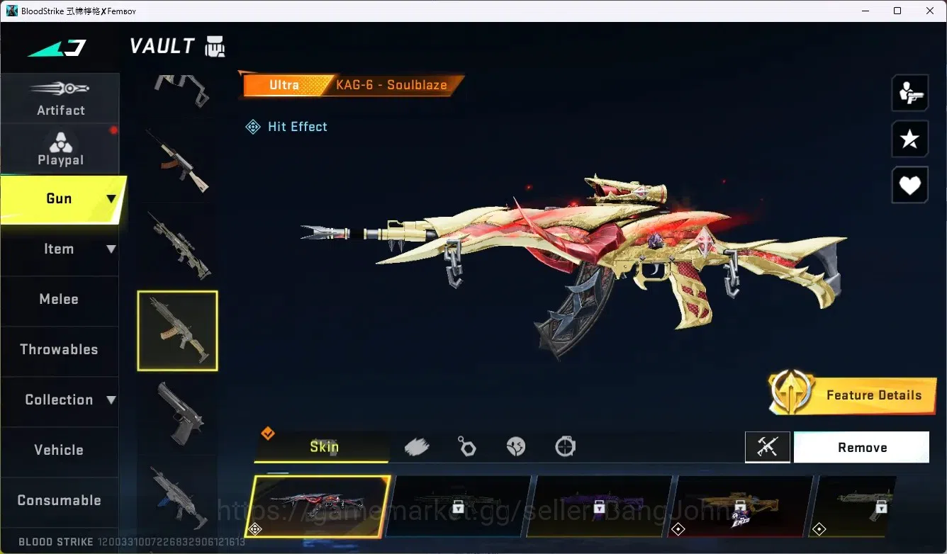 Blood Strike Accounts ASIA | 1 ETERNAL DESERT EAGLE-SCORPIUS | 5 COLLAB  image 4
