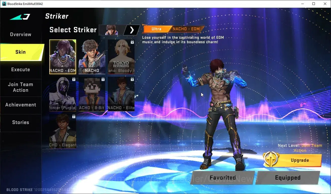 Blood Strike Accounts ASIA| 1 ULTRA [Nacho -EDM],Collab BLEACH Byakuya+E image 3