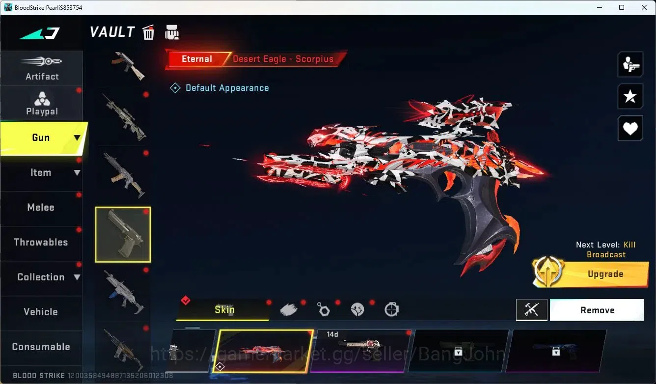 Blood Strike Accounts ASIA | 1 ETERNAL: Desert Eagle Scorpius|2 TR|1 BLE image 7