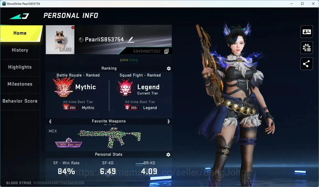 Blood Strike Accounts ASIA | 1 ETERNAL: Desert Eagle Scorpius|2 TR|1 BLE image 9