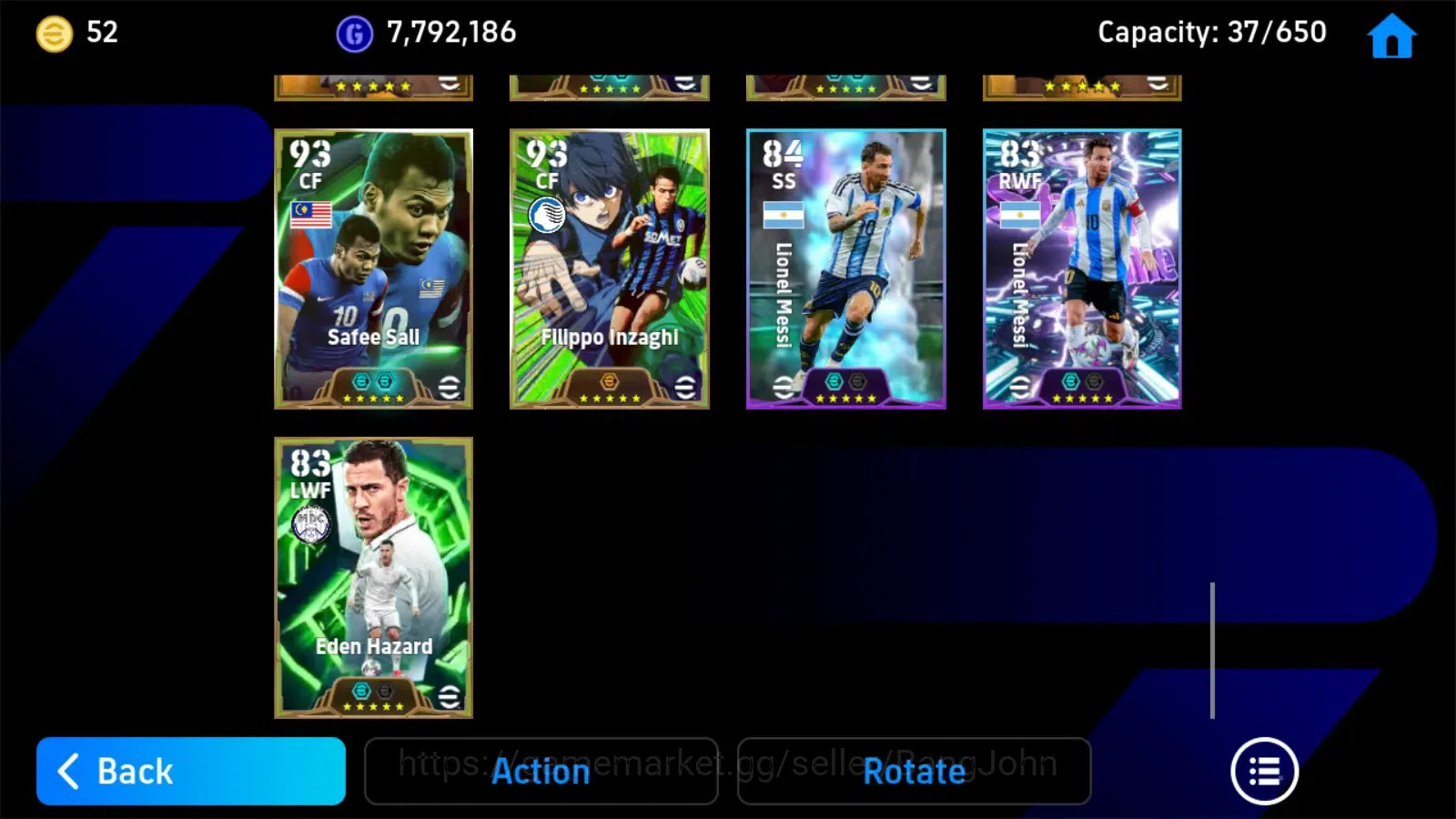 eFootball Accounts Legends & Iconic Players Mobile|PW 3185|NewLionelMessiBigT,Zico BigT,FranzBeckenbauerBigT,Ruud 1