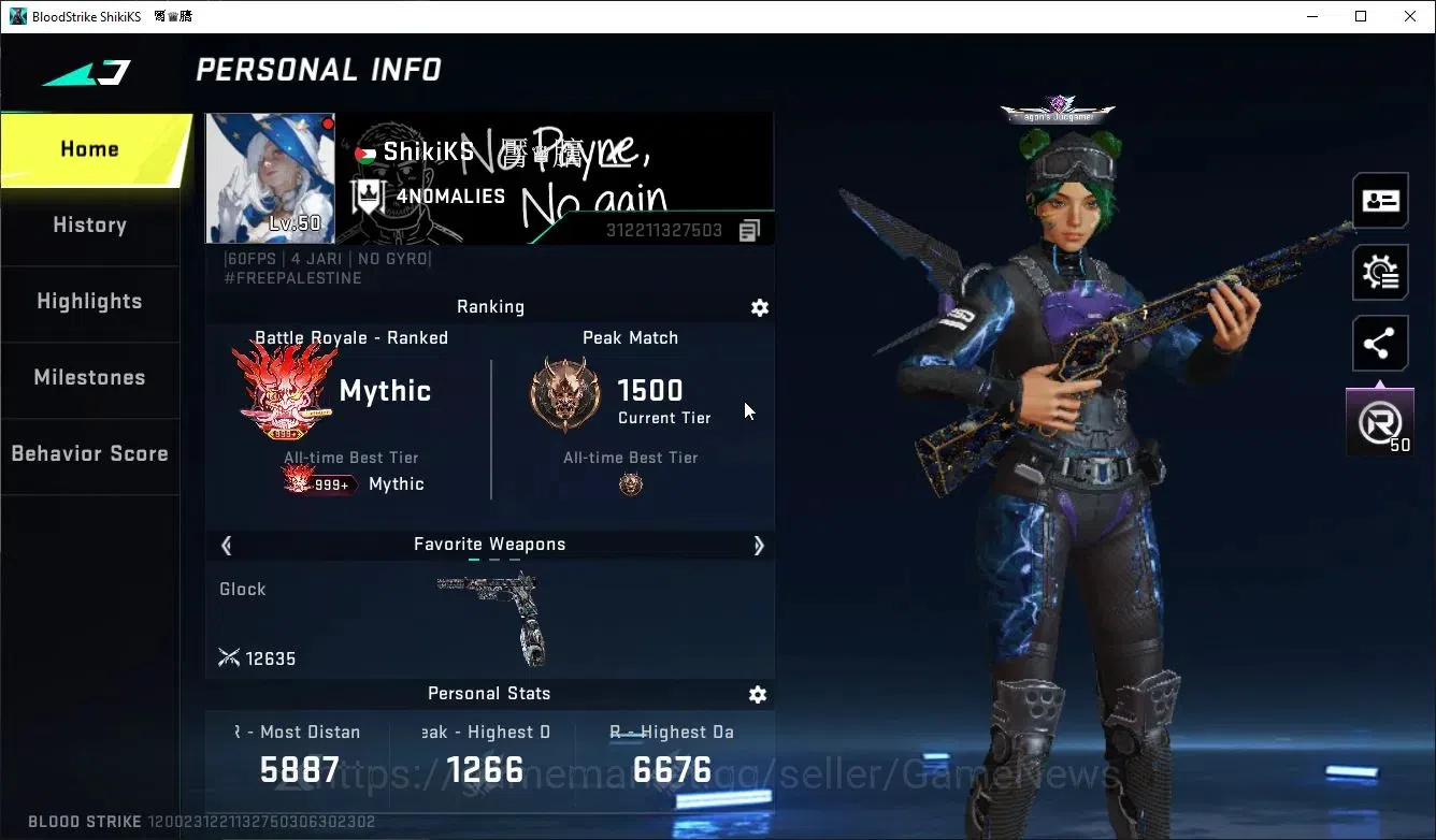Blood Strike Accounts ASIA|ETERNAL DeAgle+Collab ENZO-Kraken,TR MCX,FN20 image 2