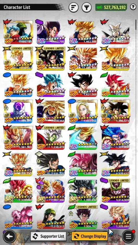 Dragon Ball Legends Accounts Android |Lvl 194|527M Total Power|3 LR|8 UL|LR Tru image 19