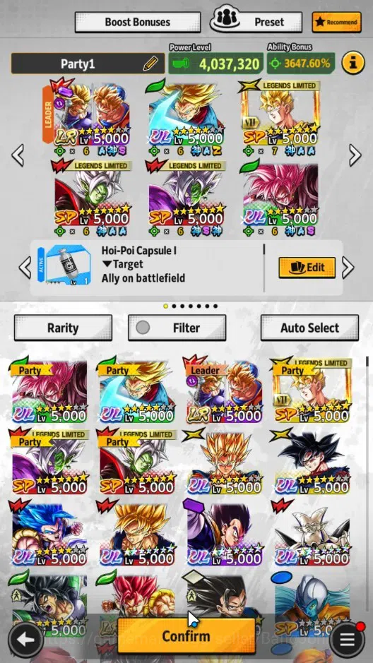 Dragon Ball Legends Accounts Android |Lvl 194|527M Total Power|3 LR|8 UL|LR Tru image 7