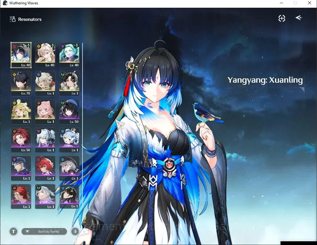 Wuthering Waves Accounts Mid-Game SEA |UL 49|3 Limited|Yangyang:Xuanling RC 6 + Signature, Lynae, Rebecca|DB Lvl 30|MC 2