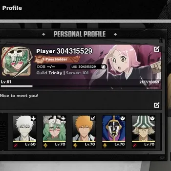 BLEACH: Soul Resonance Accounts Nuverse SEA |Lv 61|9 SSR 5 Sign