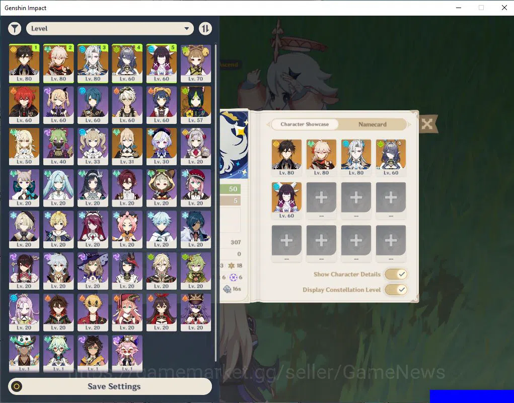 Genshin Impact Accounts Mid Game ASIA|AR 50|5 limited +2(*5Weapon)|{Columbina+Sign},Lauma,Zhongli,Neuvillette,Kaedehara 2