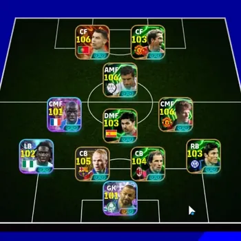 eFootball Accounts Legends & Iconic Players Android|Power 3189|Big Time Cristiano Ronaldo|18 Epic Luis Figo,David