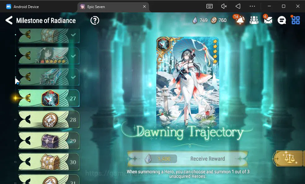 Epic Seven Accounts GBL Unverif|New Era|5 ML(LOTScales,LR Krau,A Elena image 3