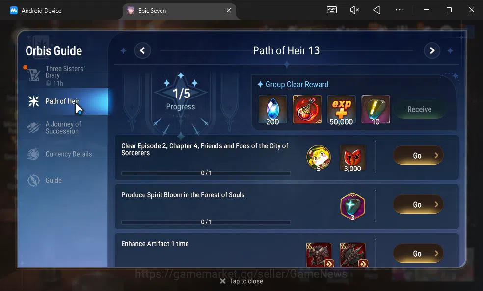 Epic Seven Accounts GBL Unverif|New Era|5 ML(LOTScales,LR Krau,A Elena image 4