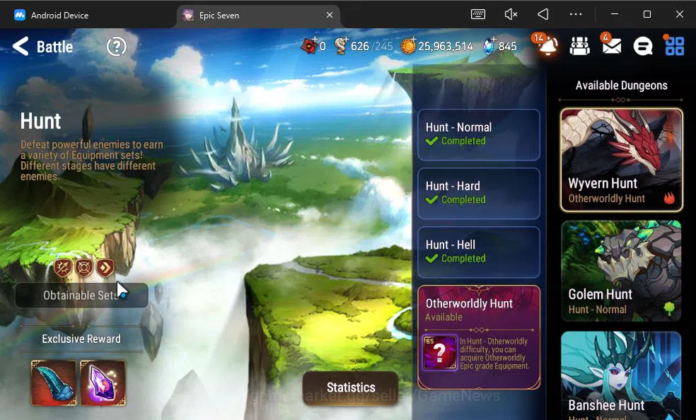 Epic Seven Accounts GBL Unverif|New Era|5 ML(LOTScales,LR Krau,A Elena image 7