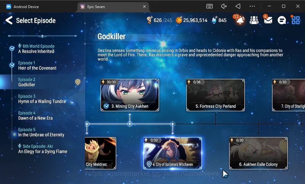 Epic Seven Accounts GBL Unverif|New Era|5 ML(LOTScales,LR Krau,A Elena image 8