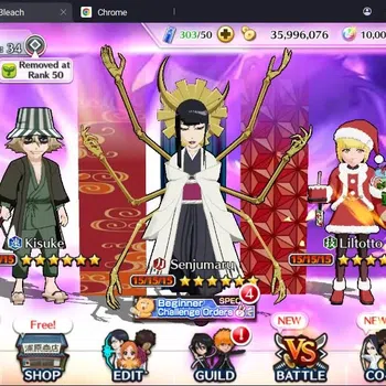 Bleach: Brave Souls Accounts Others Global |35M BP+10K Orb|Fresh Story|Ichigo DT,Senjumaru TYBW25,Aizen6th,Kisuke Fierce