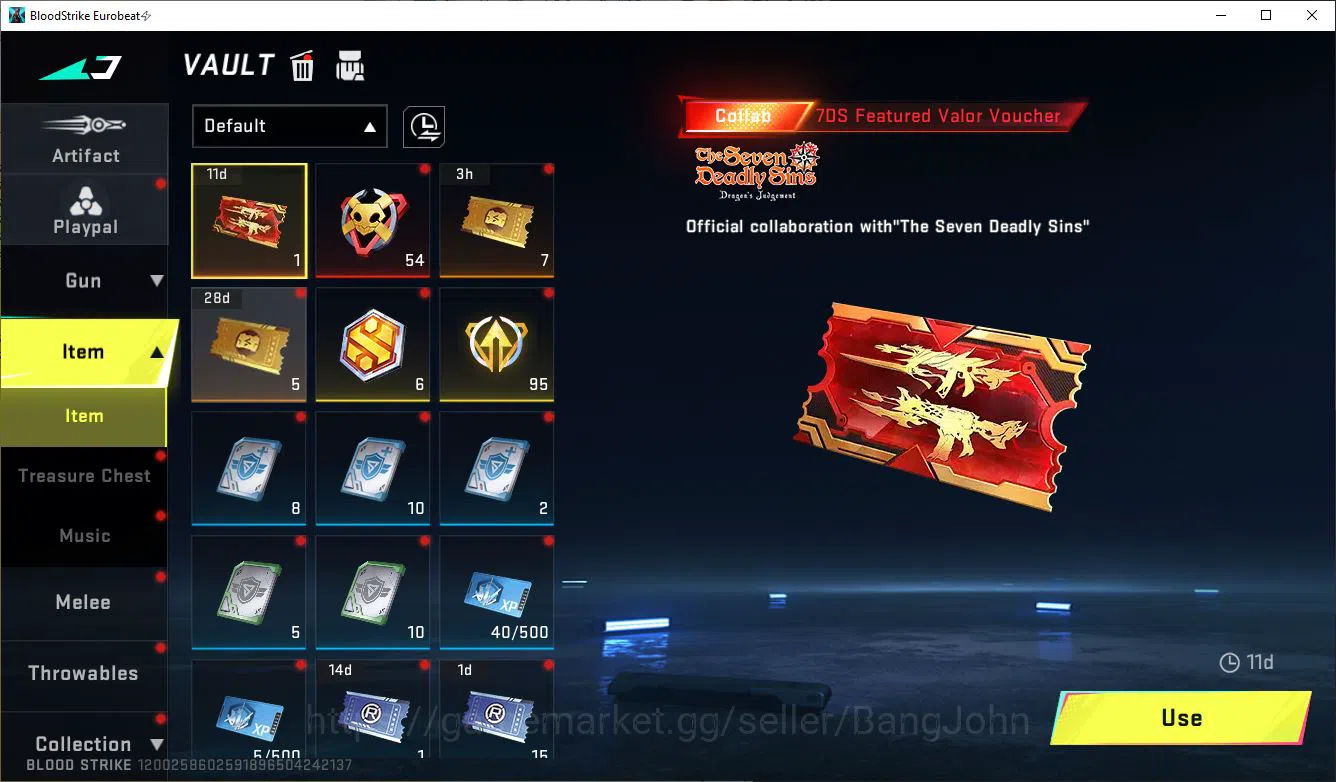 Blood Strike Accounts ASIA|COLLAB=ZANPAKUTO,UZI,SPIKE,ETHAN|ULTRA=INP-9, image 6