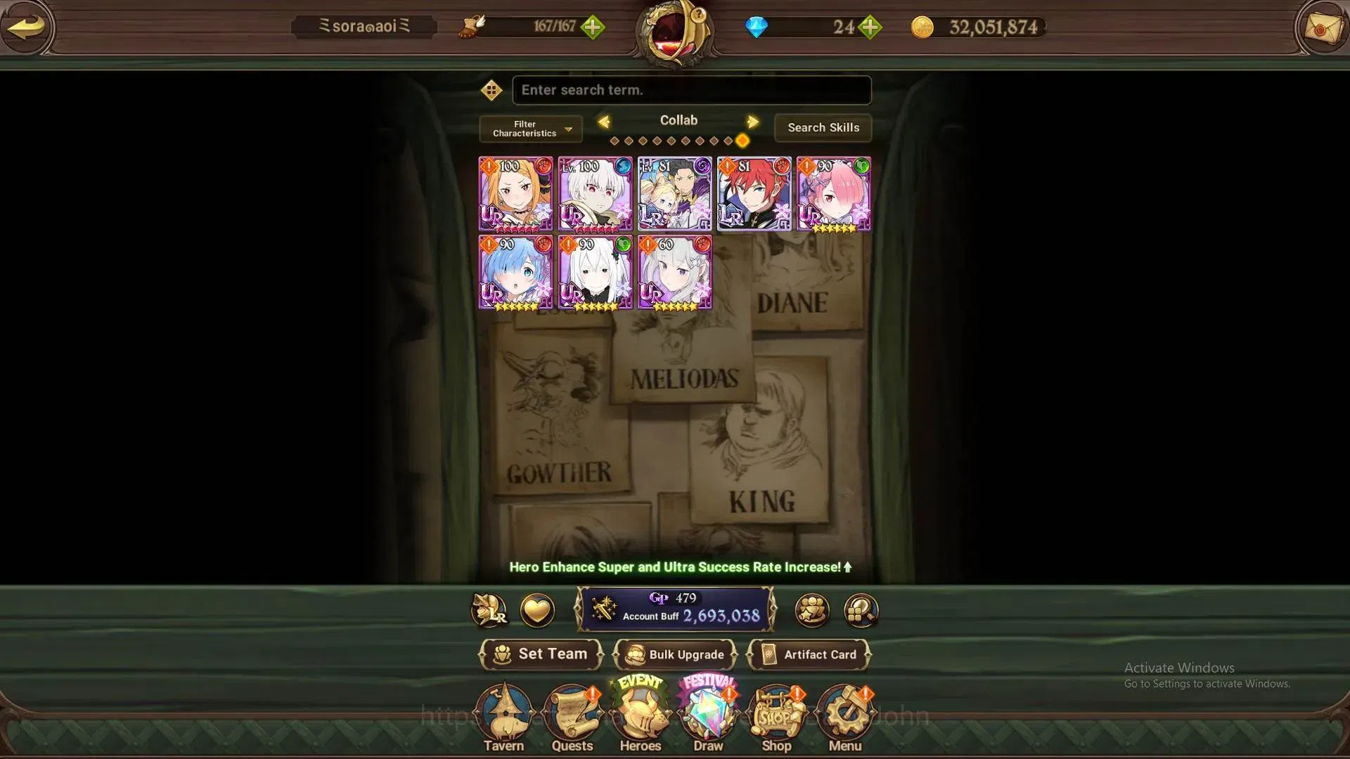 The Seven Deadly Sins: Grand Cross Accounts Global | 2.69M CC |4 LR|UR 3|LR Nemesis Meliodas M image 12