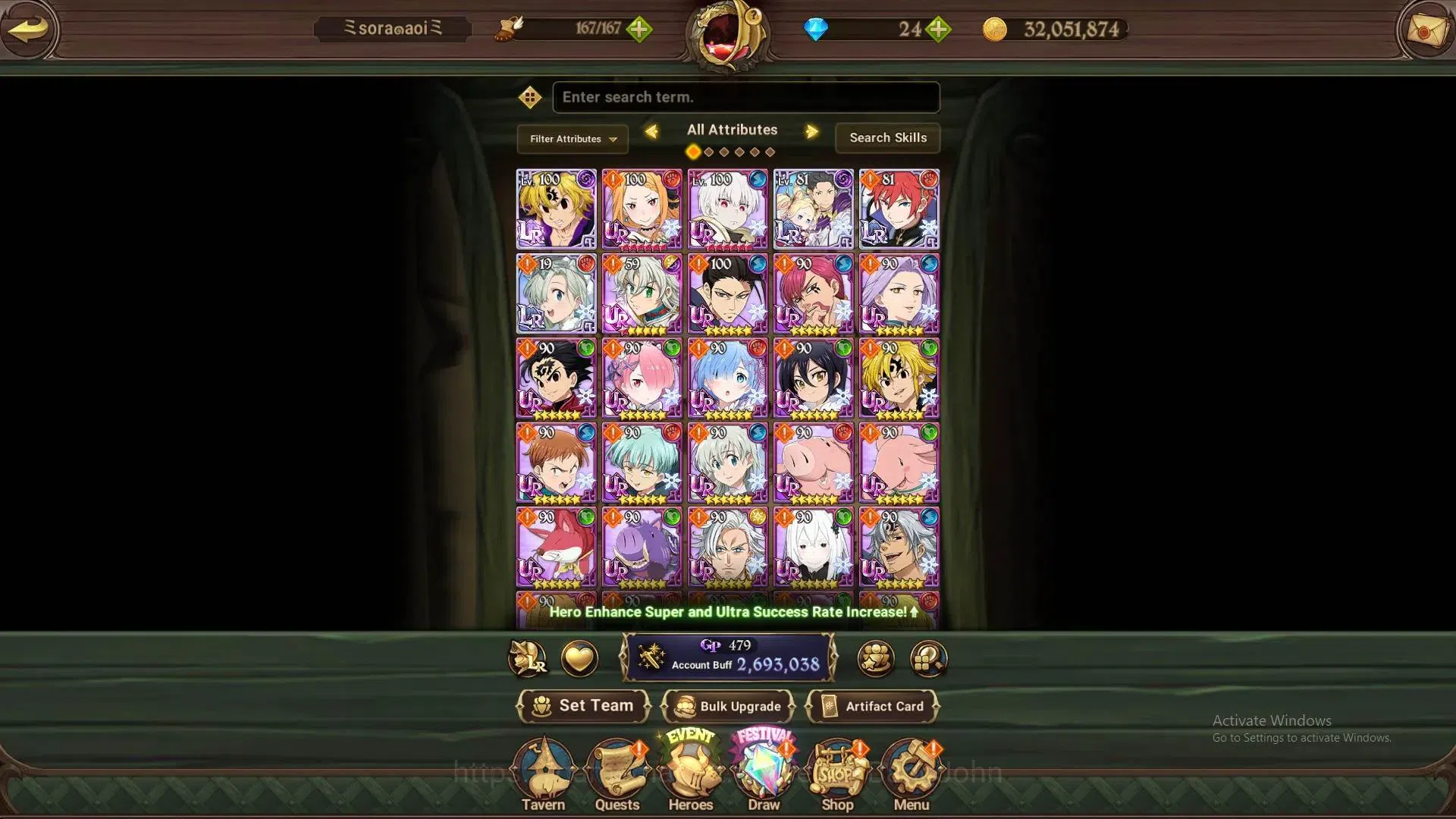 The Seven Deadly Sins: Grand Cross Accounts Global | 2.69M CC |4 LR|UR 3|LR Nemesis Meliodas M image 13
