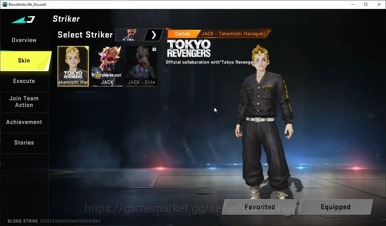 Blood Strike Accounts ASIA| Collab TOKYO RAVANGE JACK-TAKEMICHI|2 Legend image 3