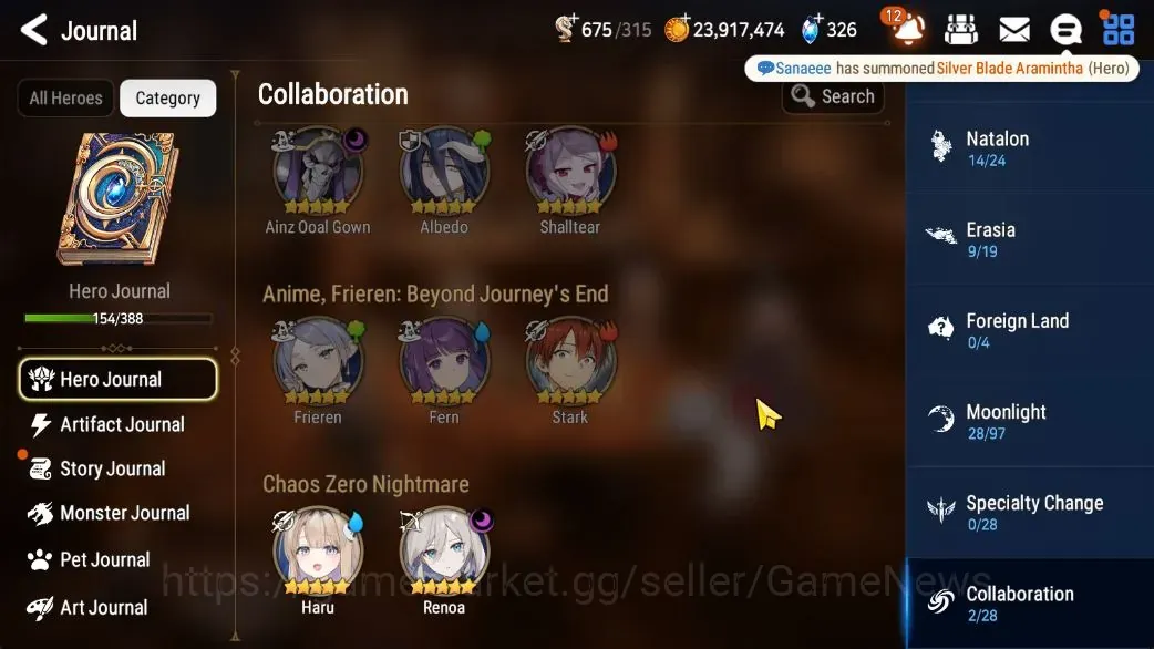 Epic Seven Accounts High-End Global UnVerif|15 ML(Lisette,Sheperd,Lots,BArunka,Renoa+art,Etc)+Haru+Art,Up 1