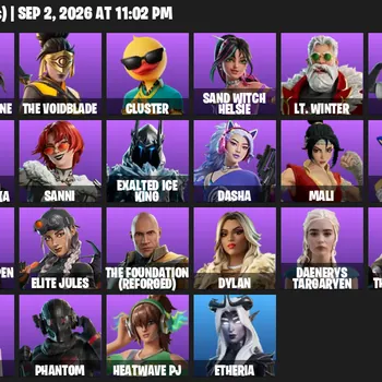 Fortnite Accounts 36 Skins | Level 703 | Daenerys Targaryen, Sonic the Hedgehog + Yuji Itadori | All Platforms