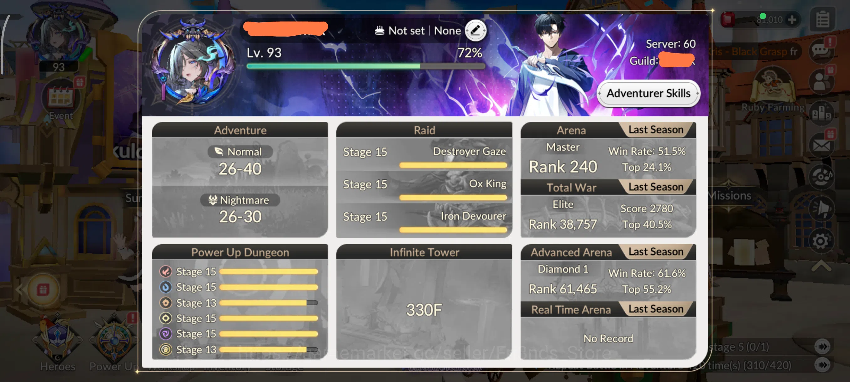 Seven Knights Re:Birth Accounts SKR36 | GLOBAL ASIA | BEAST END 4 OLD7K ROSIE T2 + image 4