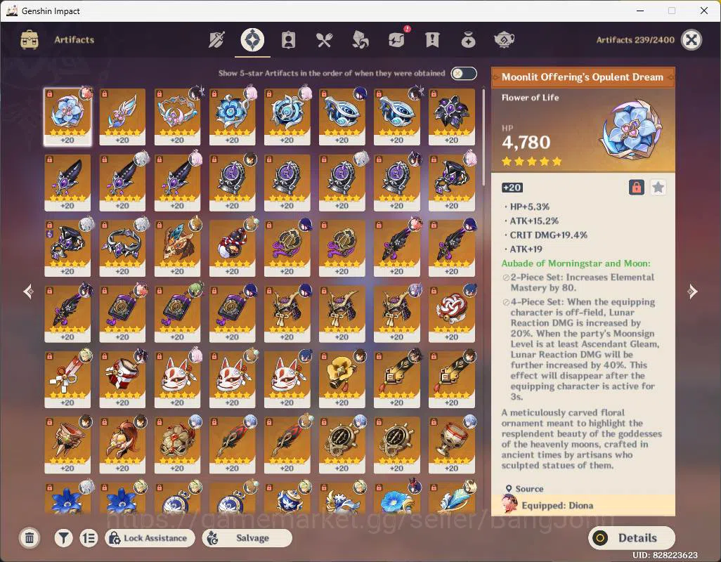Genshin Impact Accounts ASIA|AR 56|Reuni ON|6 limit|Columbina,Ayaka,Raiden image 14